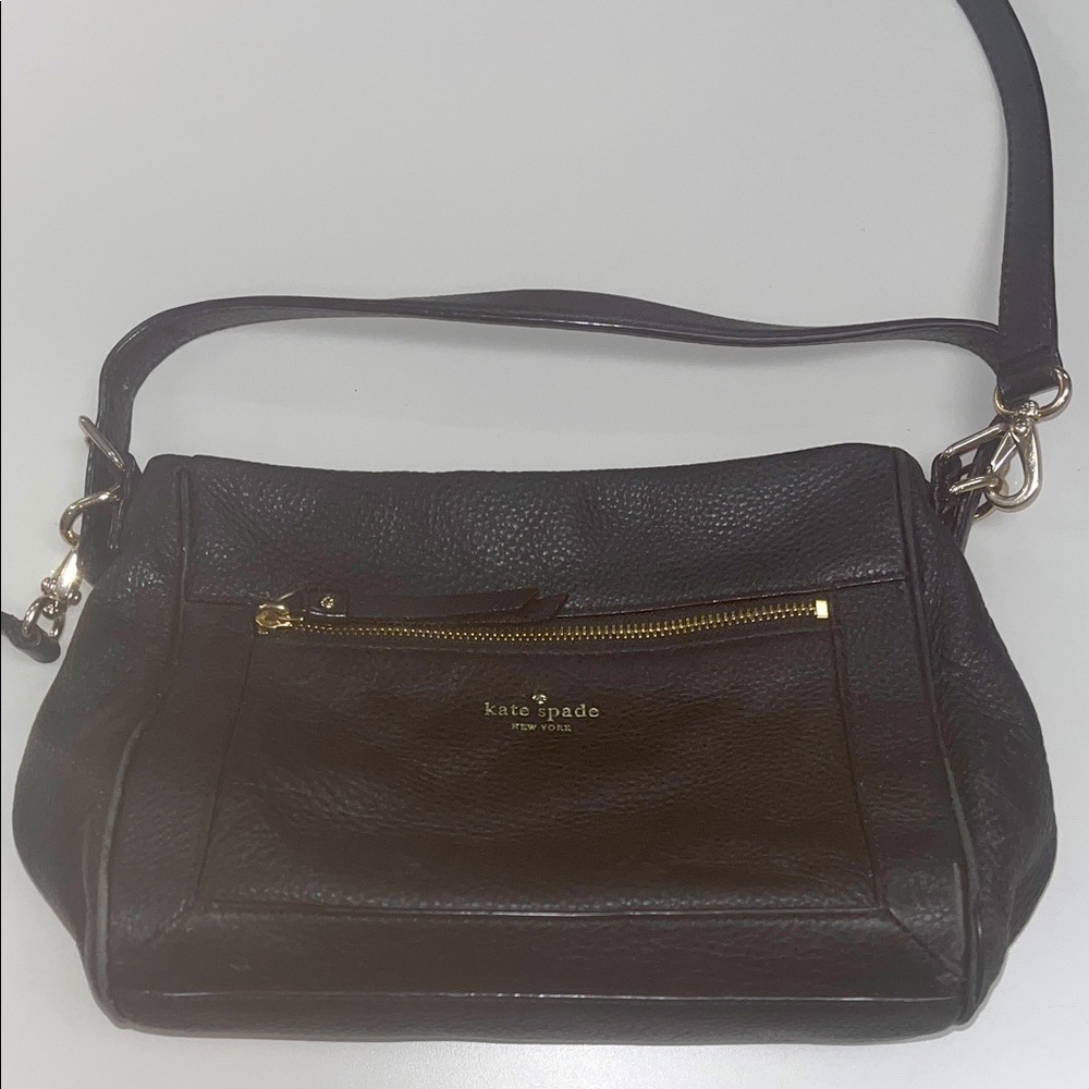 Kate Spade Black Pebbled Leather Shoulder Bag